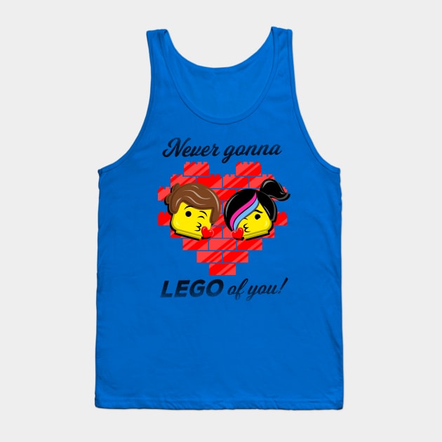 Never Gonna LEGO of You! Tank Top by Punksthetic